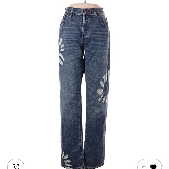 Madewell Denim - Madewell Dean Easy Straight Flower Jeans